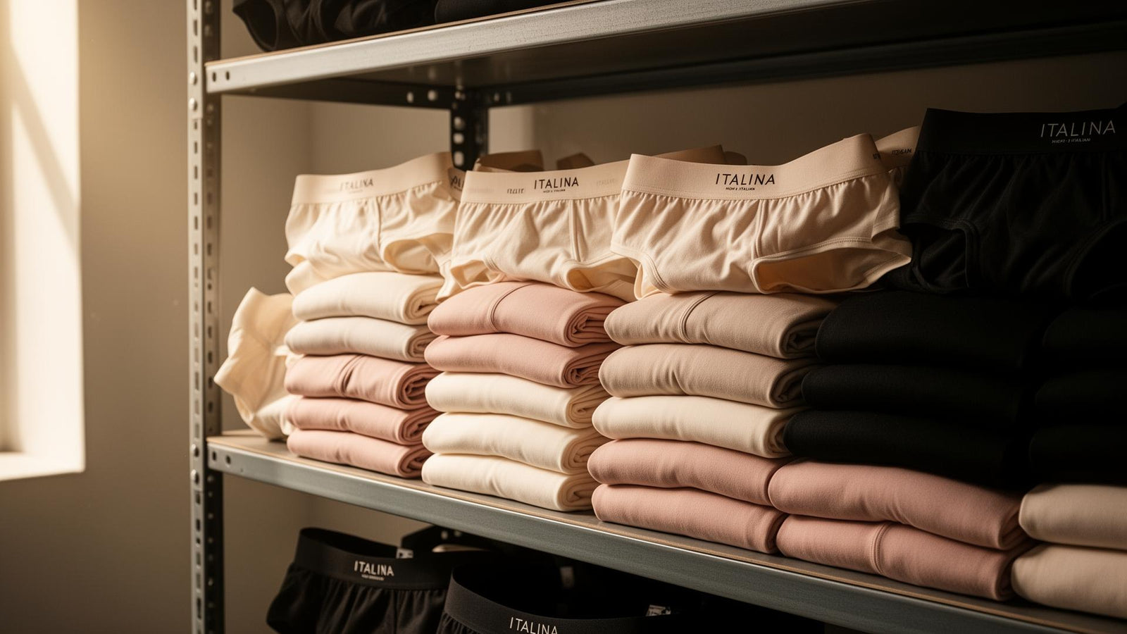 Stock di abbigliamento italiano di marca pronto per la spedizione